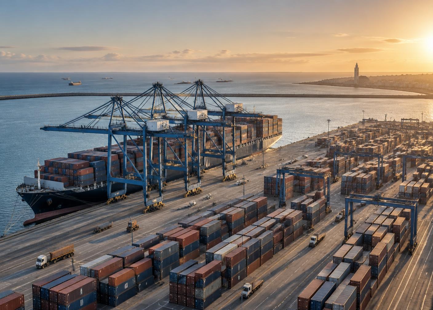Opérations portuaires au Maroc